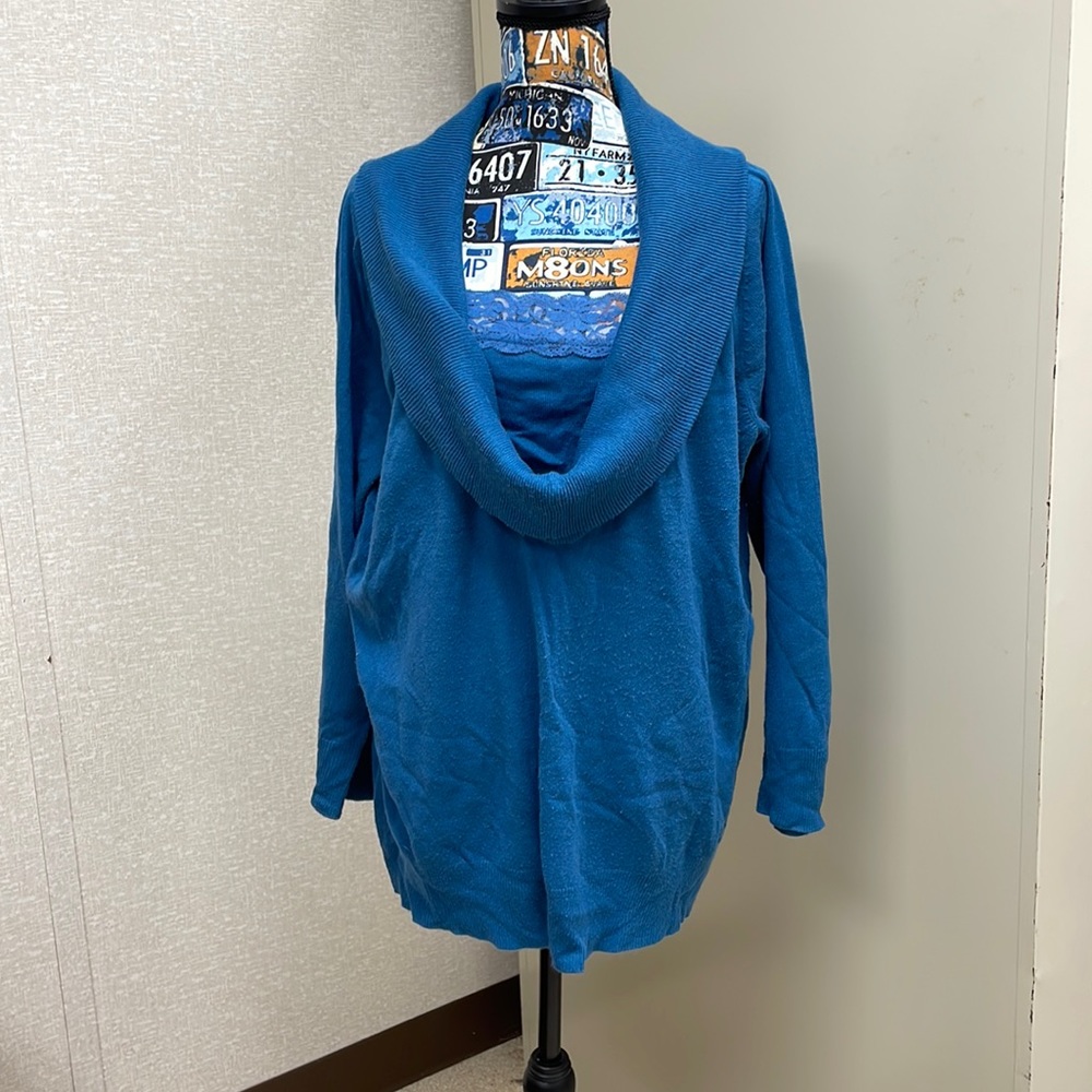 Denim24/7, size L, blue sweater